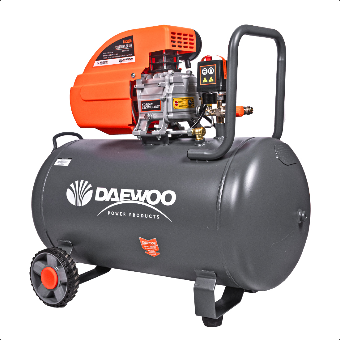 Foto 2 pulgar | Compresor De Aire  Lubricado  Horizontal 100l 2hp 110v (+kit) Daewoo