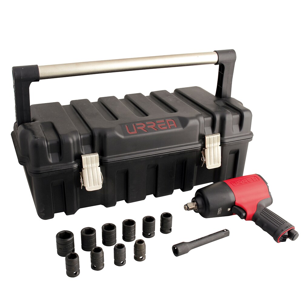 Juego De Pistola De Impacto Neumática Cuadro De 1/2'' Y Accesorios Métricos, 13 Piezas Urrea $5,173