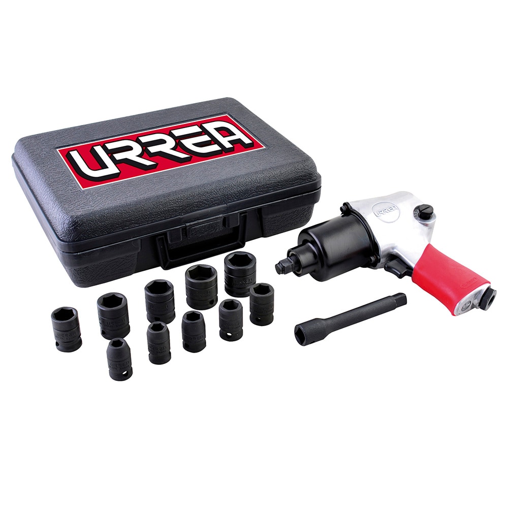 Juego De Pistola De Impacto Neumática Cuadro De 1/2'' Y Accesorios En Pulgadas, 13 Piezas Urrea $5,848