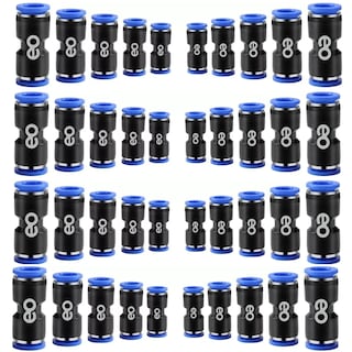 Foto 1 | Kit 40 Conectores De Empuje Rectos, 1/2, 3/8, 5/16, 1/4, 5/32 Eo Safe Imports Esi-13158-1 Multicolor