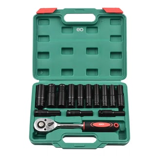 Foto 1 | Juego De Herramientas De 1/2 Llaves De Vaso Adaptador 14pcs Eo Safe Imports Esi-7113-1 Negro