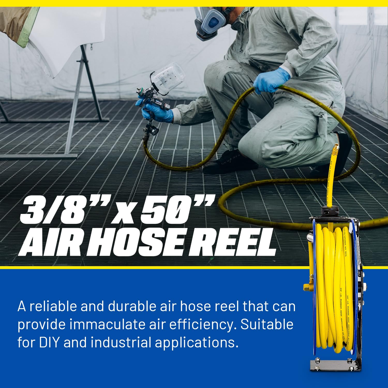 Foto 2 | Manguera De Aire Retráctil Goodyear, 10 Mm X 15 M, 300 Psi - Venta Internacional.