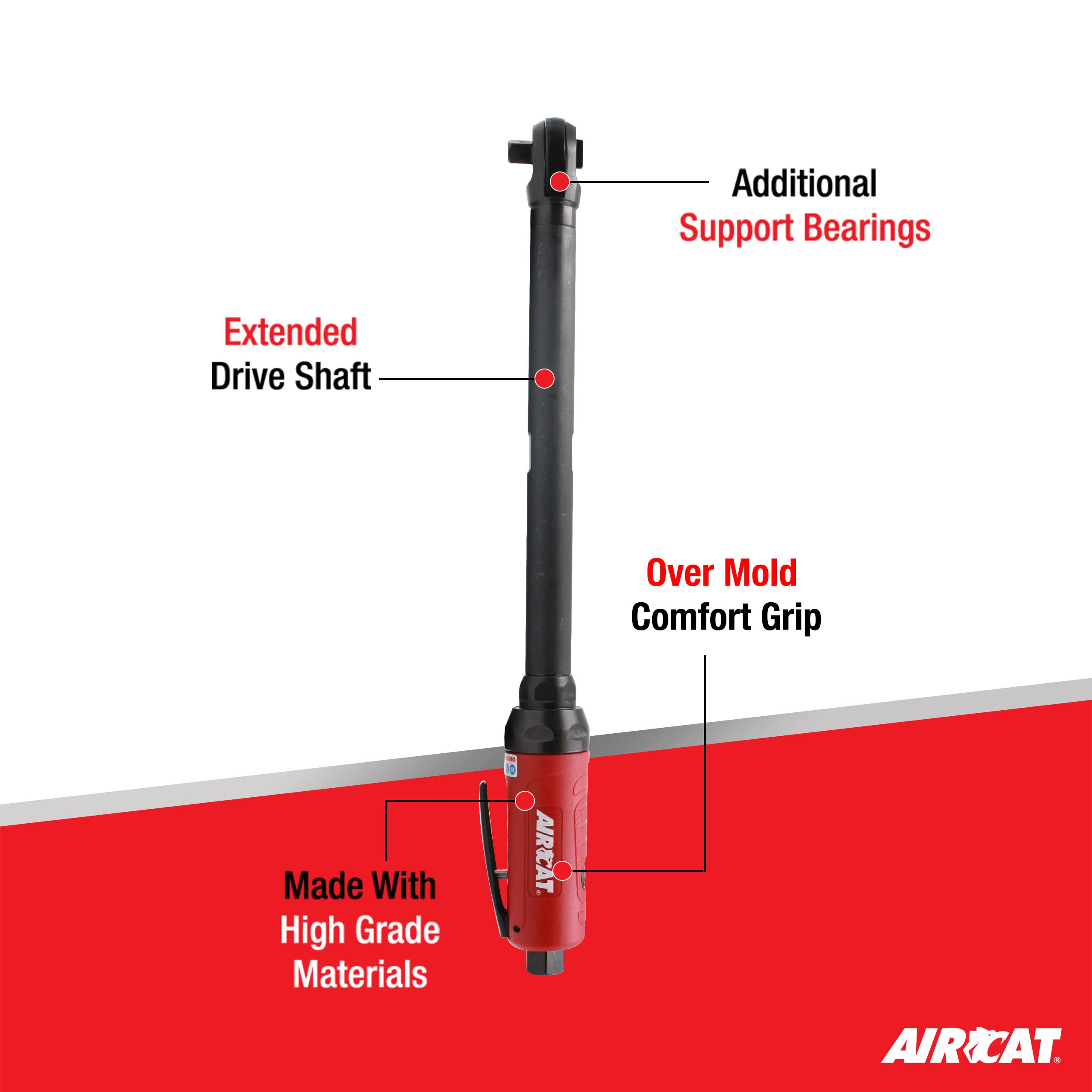 Foto 2 | Herramientas Neumáticas Ratchet Aircat 808-22-a De Largo Alcance, 57 Cm - Venta Internacional.