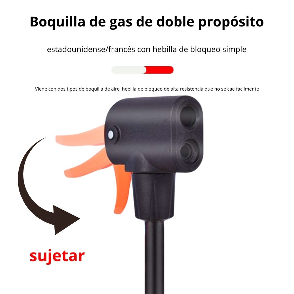 Foto 6 pulgar | Mini Bomba De Aire De Pie Con Barómetro Universal