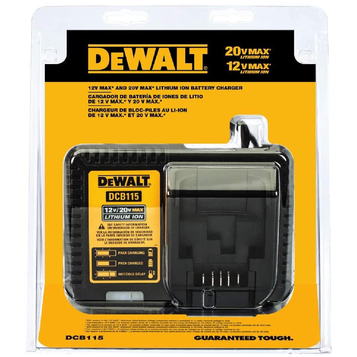 Foto 4 pulgar | Cargador de Baterías Dewalt 12v/20v 4 Ah Dcb115