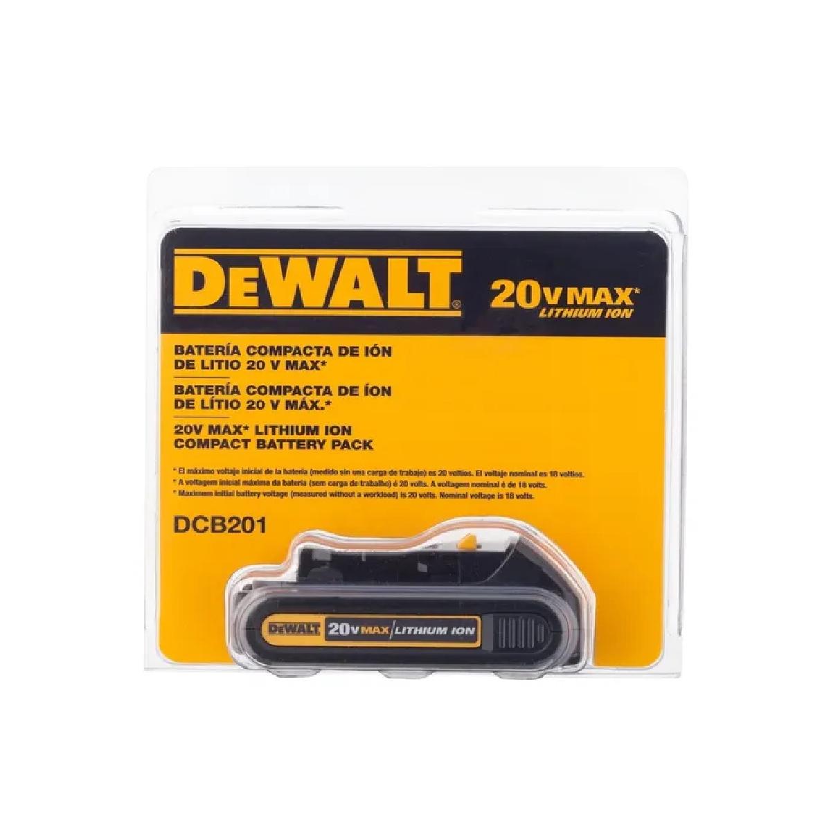 Foto 4 pulgar | Batería de 20v Compacta 1.5 Ah DeWALT color Negro