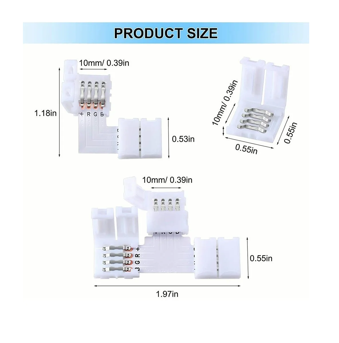 Foto 3 pulgar | Broches Conectores Eo Safe Imports Esi215 color Blanco