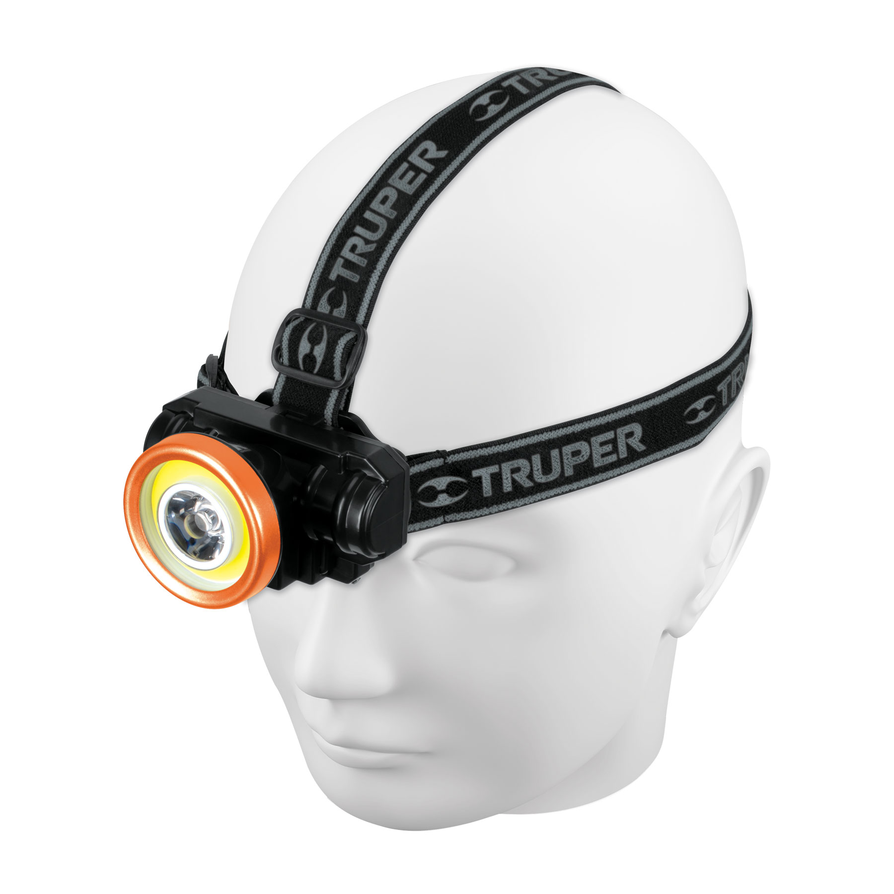 Linterna de Minero Truper LI-CA-80CR color Negro LED COB 80 LM Recargable