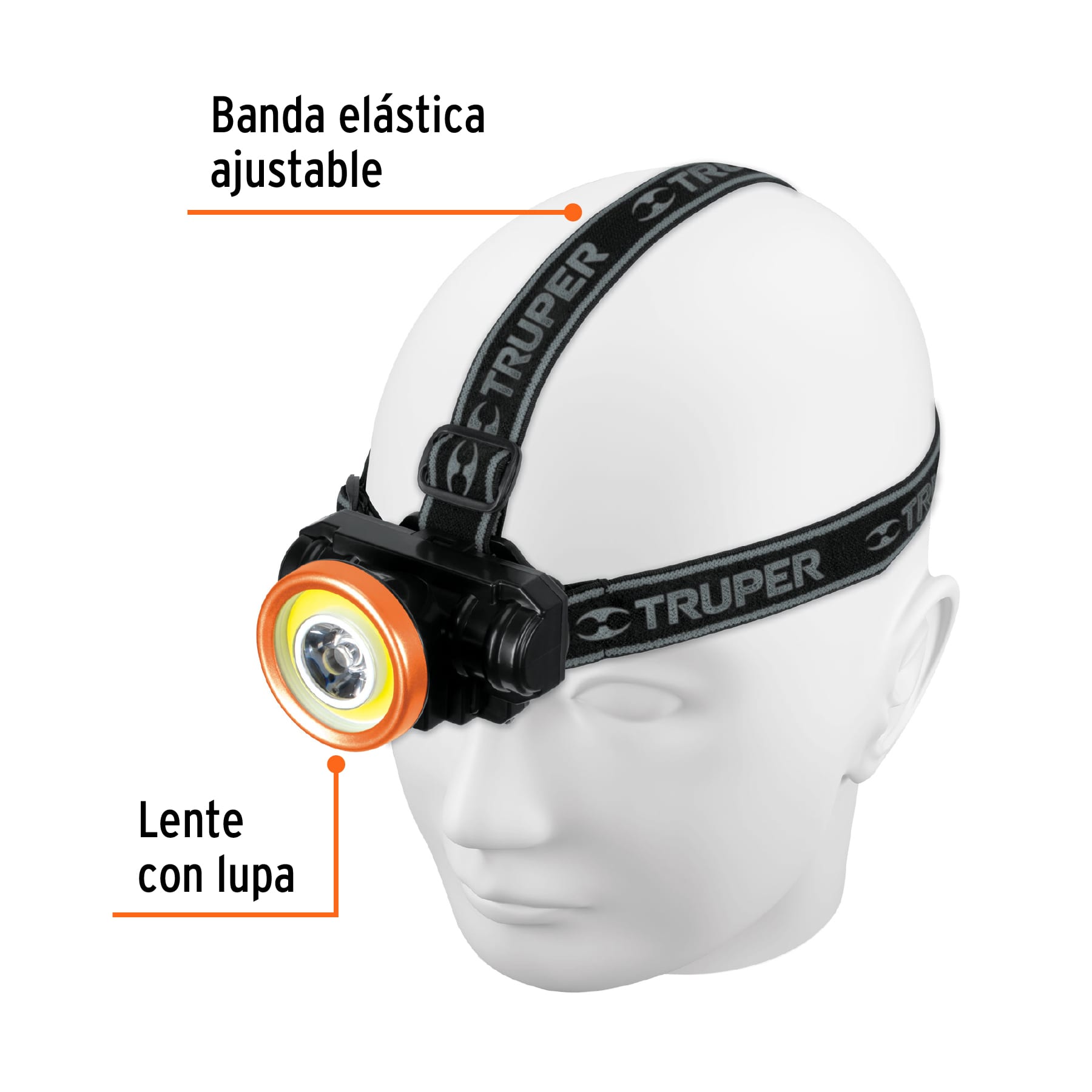 Foto 3 pulgar | Linterna de Minero Truper LI-CA-80CR color Negro LED COB 80 LM Recargable