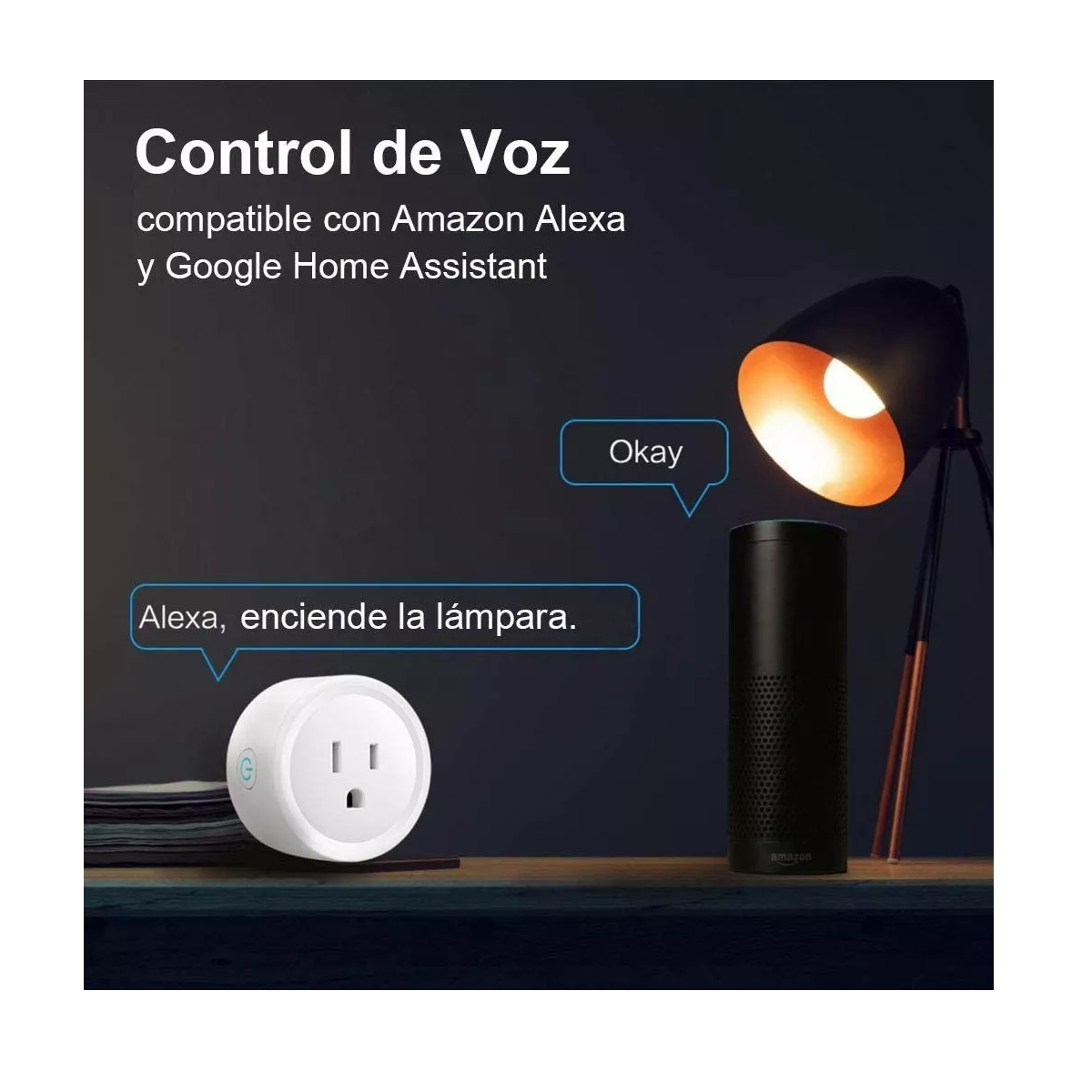 Foto 4 pulgar | Enchufe Inteligente Wifi Smart Plug Eo Safe Imports color Blanco