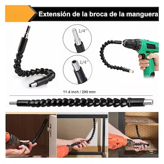 Foto 5 | Kit de Adaptador de Taladro Eléctrico con Angular 105° Belug 14 Piezas