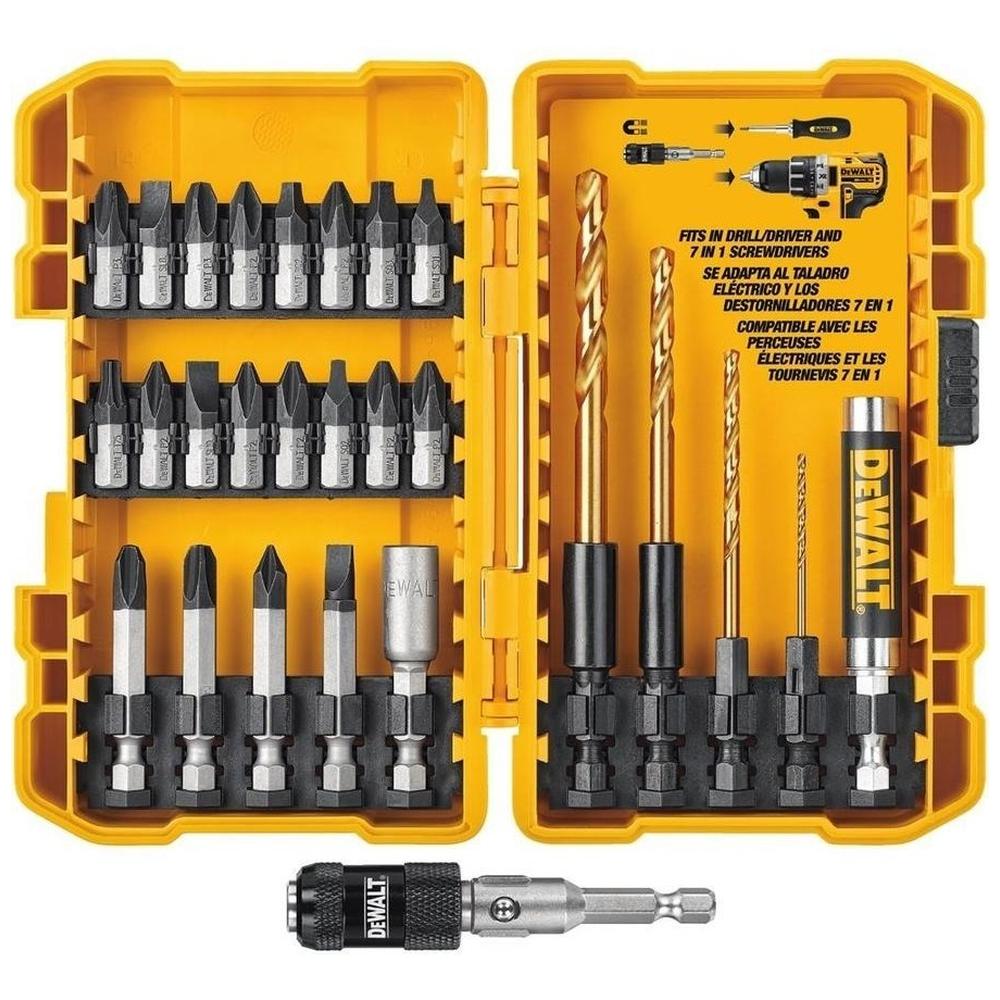 Juego Set Puntas Destornillador Brocas 27 Pzs Dewalt