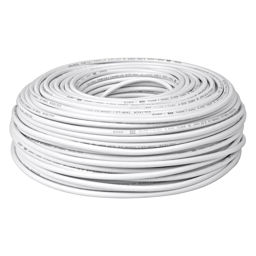 Foto 2 pulgar | Rollo Truper CCA-10B color Blanco 100 Metros de Cable Thw Awg Basic