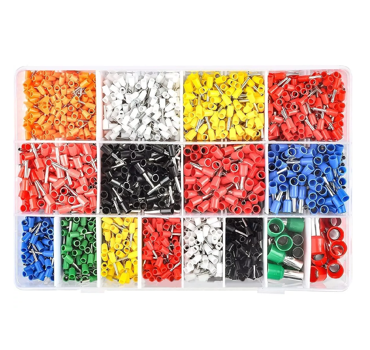 Set Terminales Conectores Crimpado Cable Alambre Eléctrico 2120pzs Eo Safe Imports Esi-5919 Multicolor