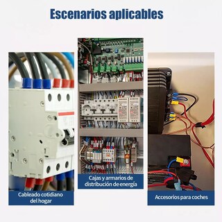 Foto 2 | Set Terminales Conectores Crimpado Cable Alambre Eléctrico 2120pzs Eo Safe Imports Esi-5919 Multicolor