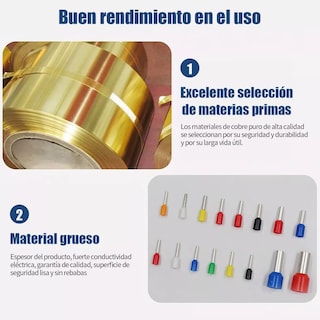 Foto 3 | Set Terminales Conectores Crimpado Cable Alambre Eléctrico 2120pzs Eo Safe Imports Esi-5919 Multicolor