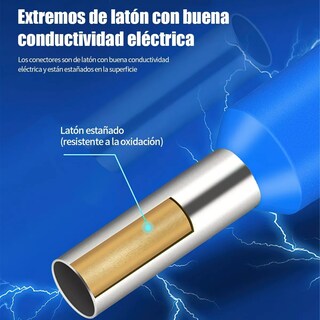 Foto 5 | Set Terminales Conectores Crimpado Cable Alambre Eléctrico 2120pzs Eo Safe Imports Esi-5919 Multicolor
