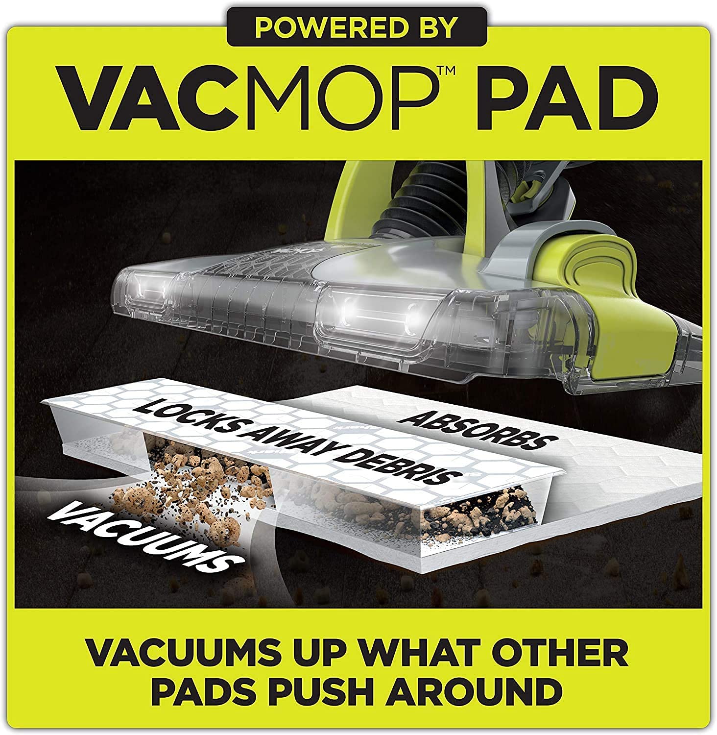 Foto 3 pulgar | Bundle Shark Vacmop Pro Inalámbrico Para Suelo Duro, Con 40 Almohadillas - Venta Internacional.