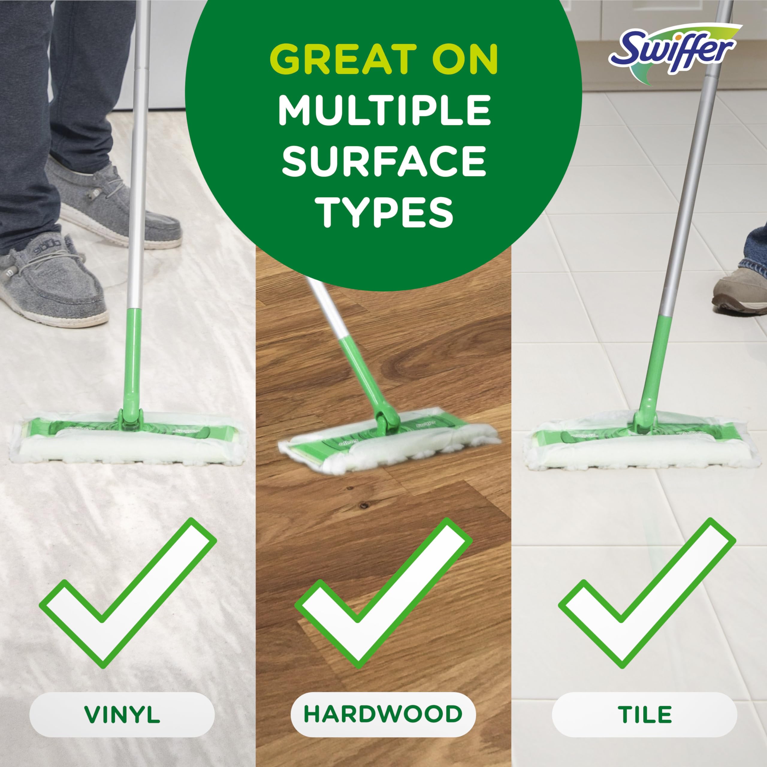 Foto 6 | Almohadillas De Mopa Swiffer Sweeper Heavy Duty  20 Unidades  Paquete De 2 - Venta Internacional.