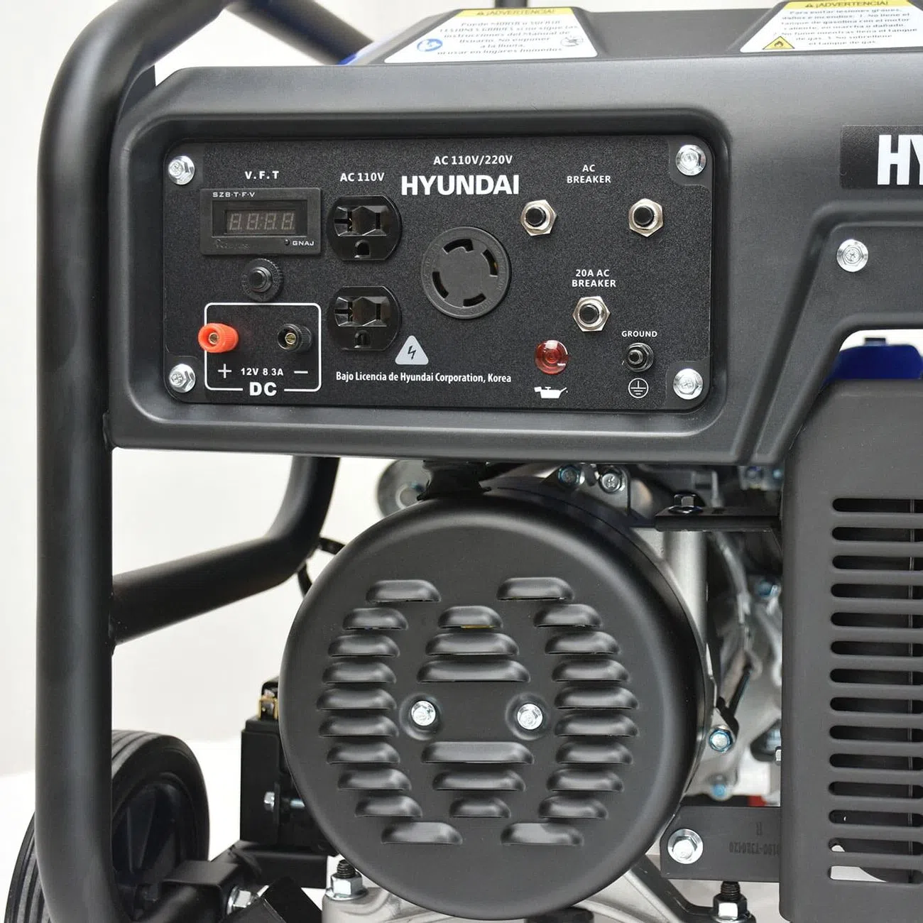 Foto 4 pulgar | Generador Profesional Hyundai 6000w con Motor 13.1 Hp 110v/220v