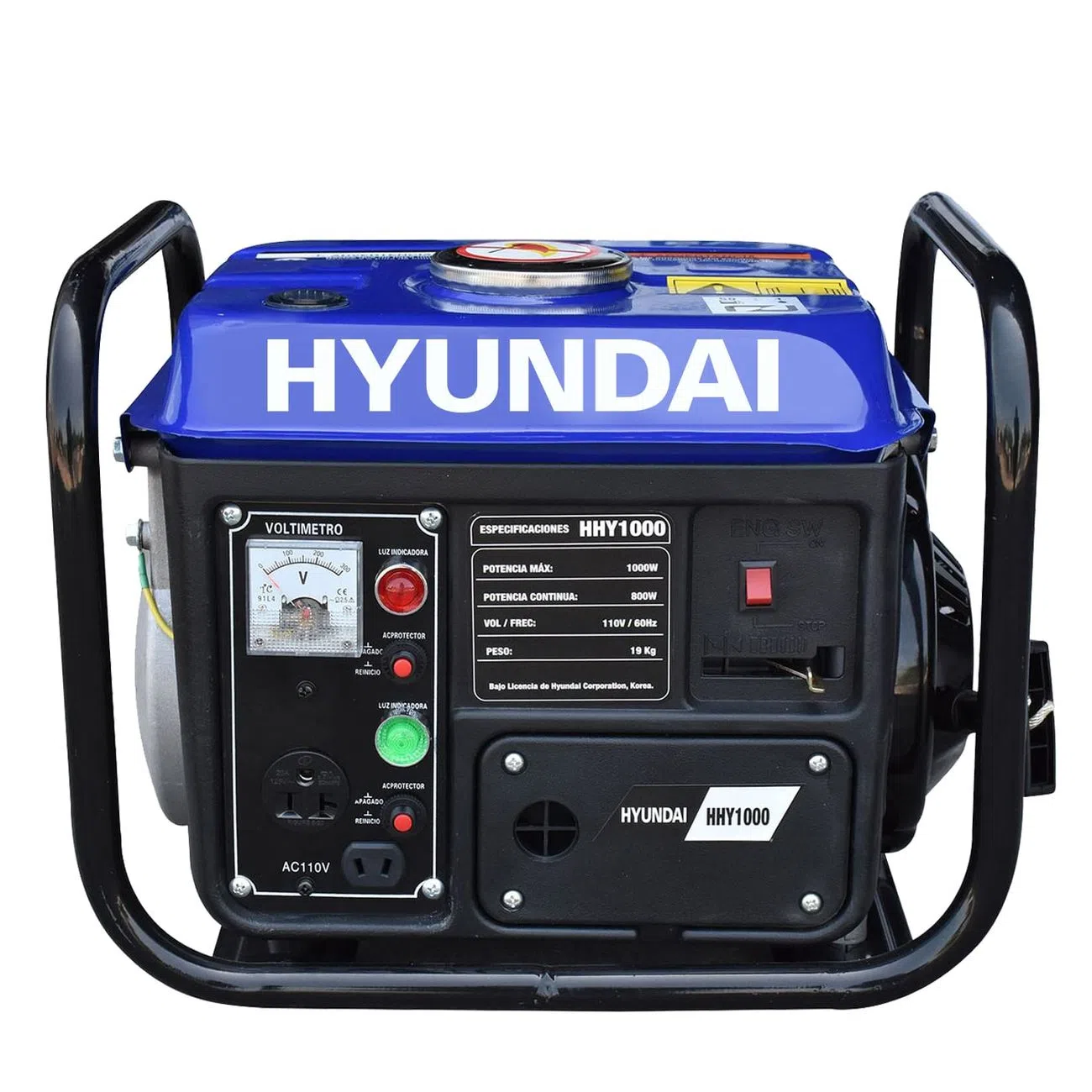 Generador Hyundai HHY1000 Portátil a Gasolina 800-1000w