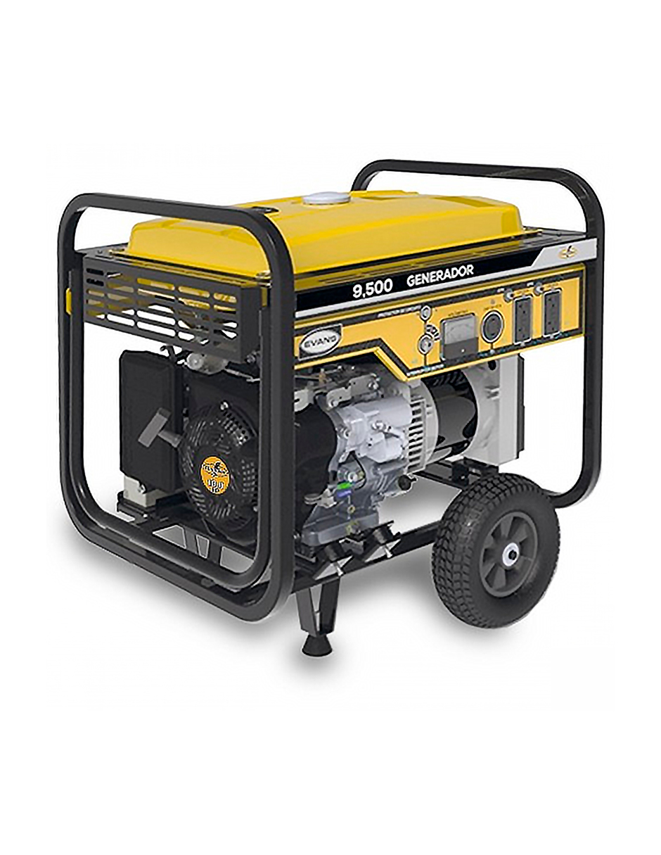 Generador Monofásico Evans G95MG1800THW color Amarillo 120v 18 Hp 9.5kva