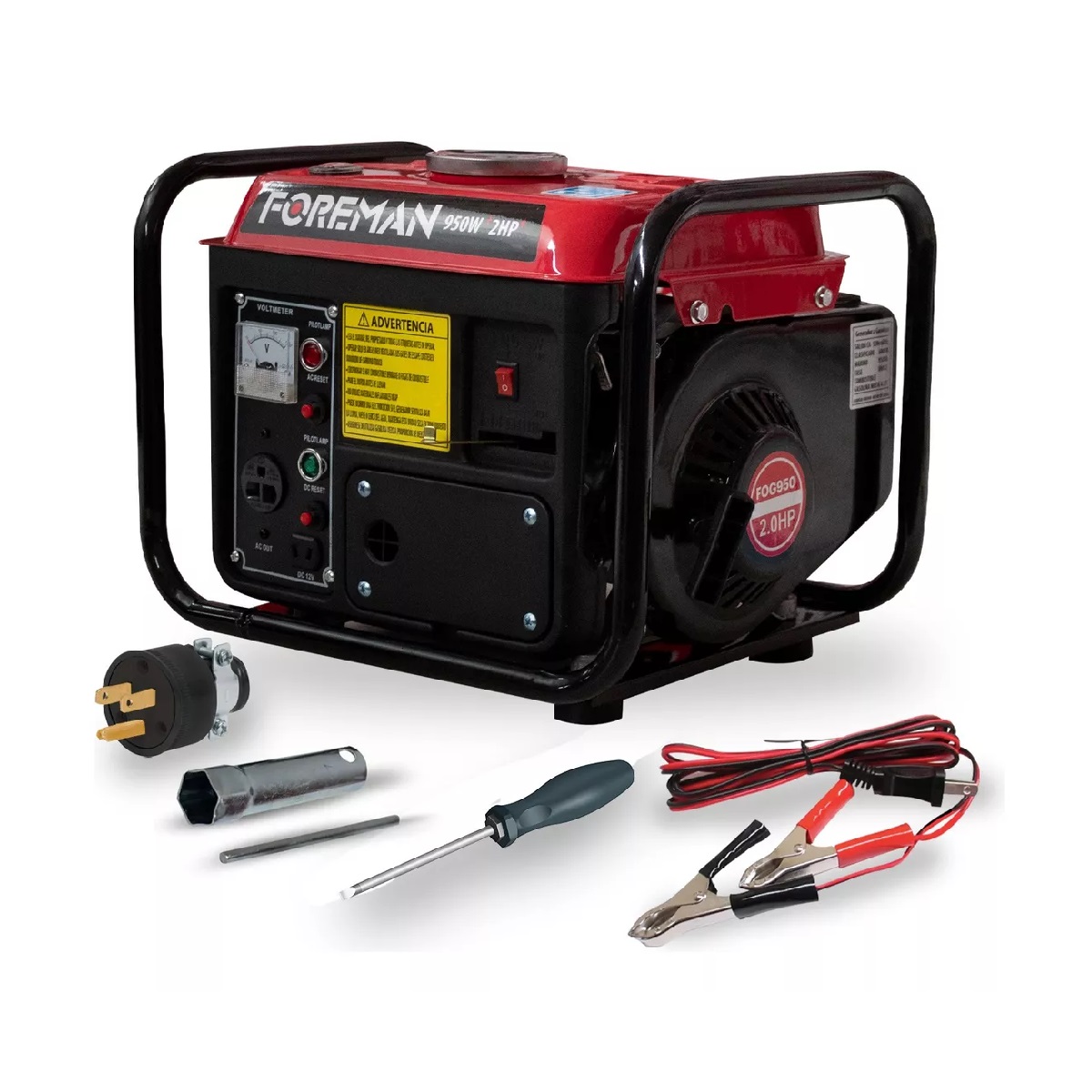 Generador Portátil A Gasolina Foreman 950w Monofásico 110v