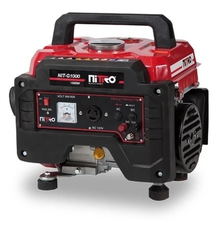 Generador a Gasolina Nit-g1000 120v 4 Tiempos 1,000 Watts Rojo