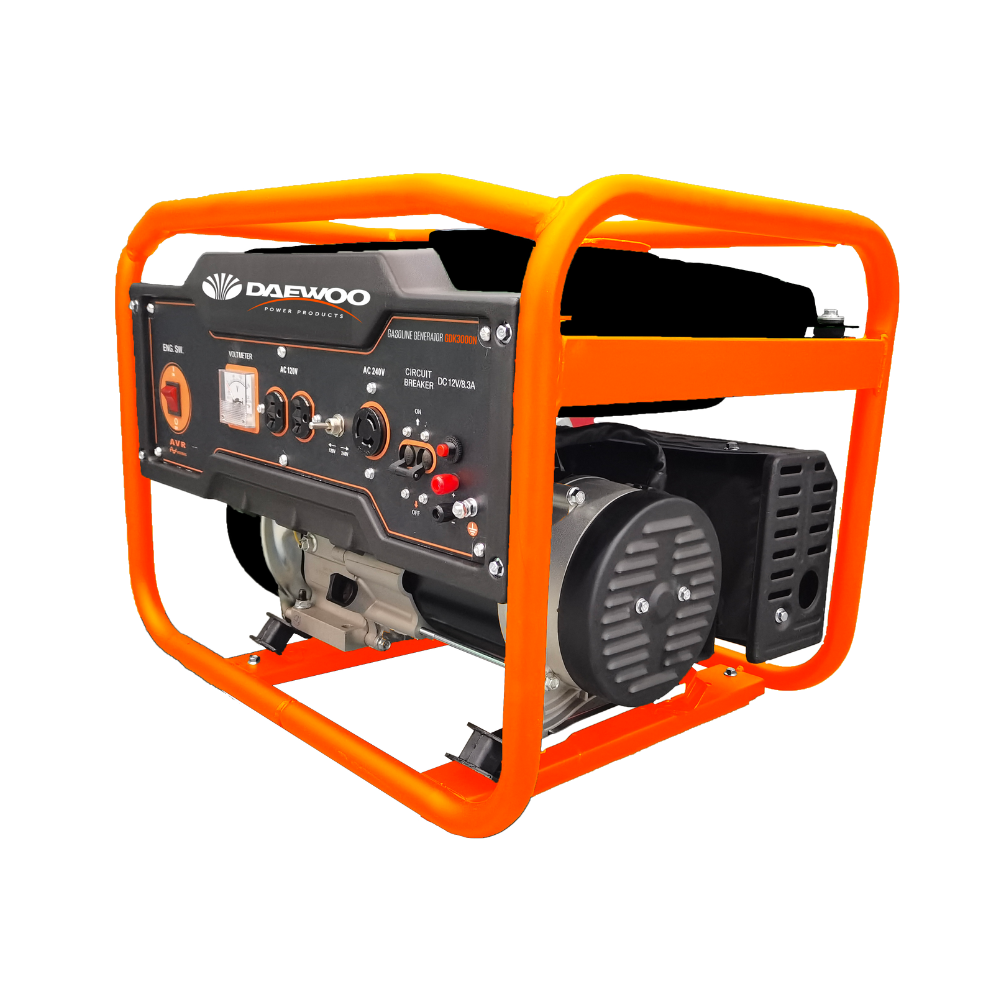 Foto 2 pulgar | Generador Eléctrico A Gasolina Daewoo Gdk3000n Color Naranja Y Negro Gran Potencia Y Bajo Ruido 20l