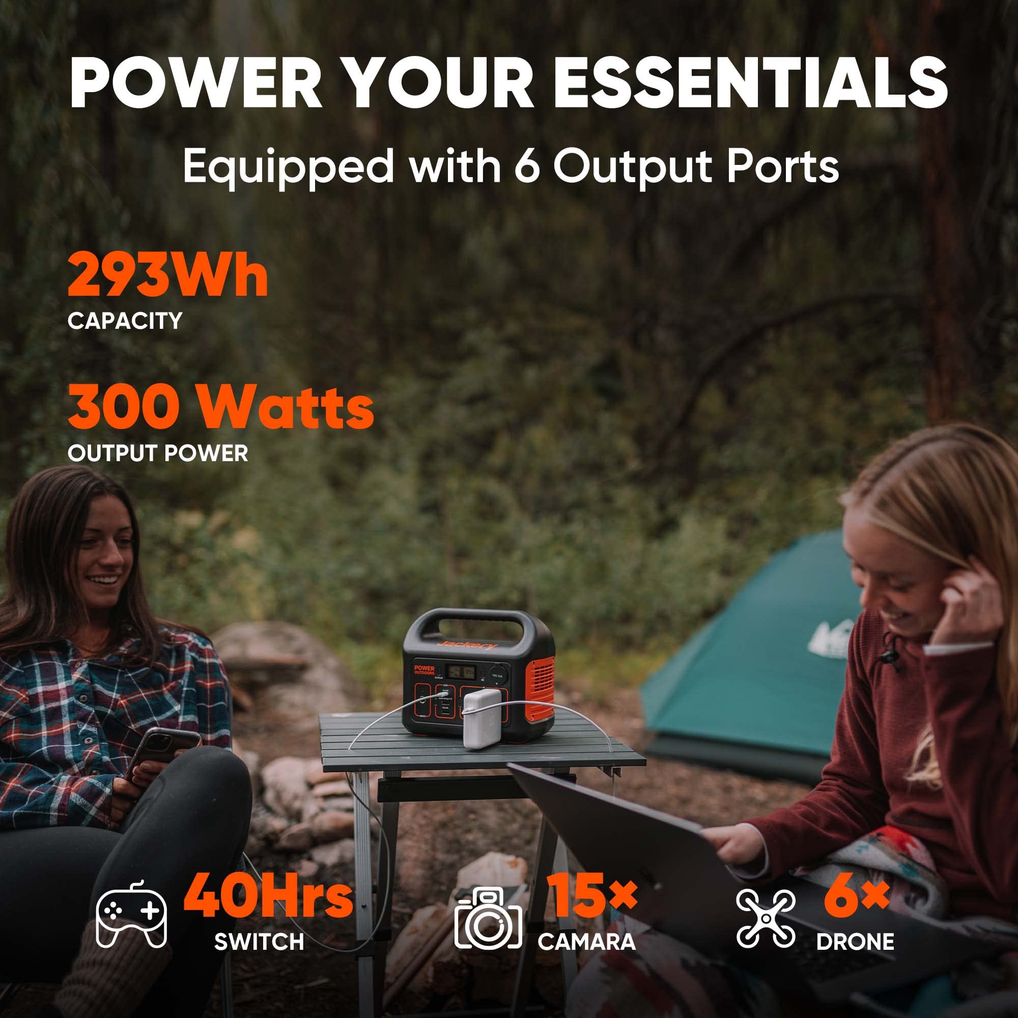 Foto 4 | Central Eléctrica Portátil Jackery Explorer 300 293wh Negra - Venta Internacional.