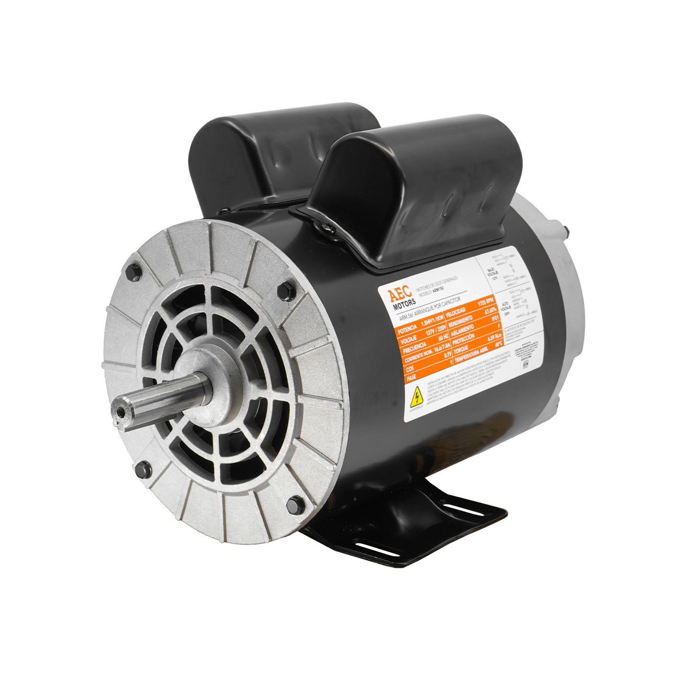 Foto 1 | Motor Eléctrico Aec Motors 1.5 Hp 110/220v 4 Polos – Aem150