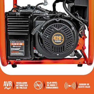 Foto 7 | Generador Portátil 6.2 Kw 420cc 40l Regulador Voltaje Arr Elect-man Daewoo