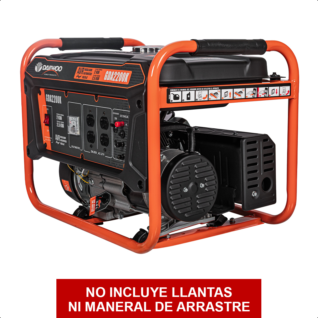 Foto 1 | Generador Portátil 2.5 Kw 212cc 15l Regulador Voltaje Arr Elect Daewoo