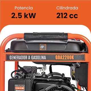 Foto 6 | Generador Portátil 2.5 Kw 212cc 15l Regulador Voltaje Arr Elect Daewoo