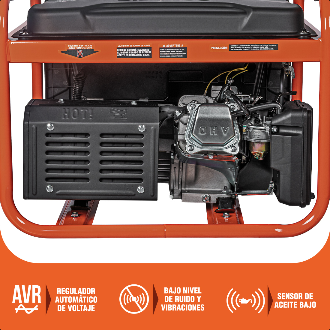 Foto 8 pulgar | Generador Portátil 2.5 Kw 212cc 15l Regulador Voltaje Arr Elect Daewoo
