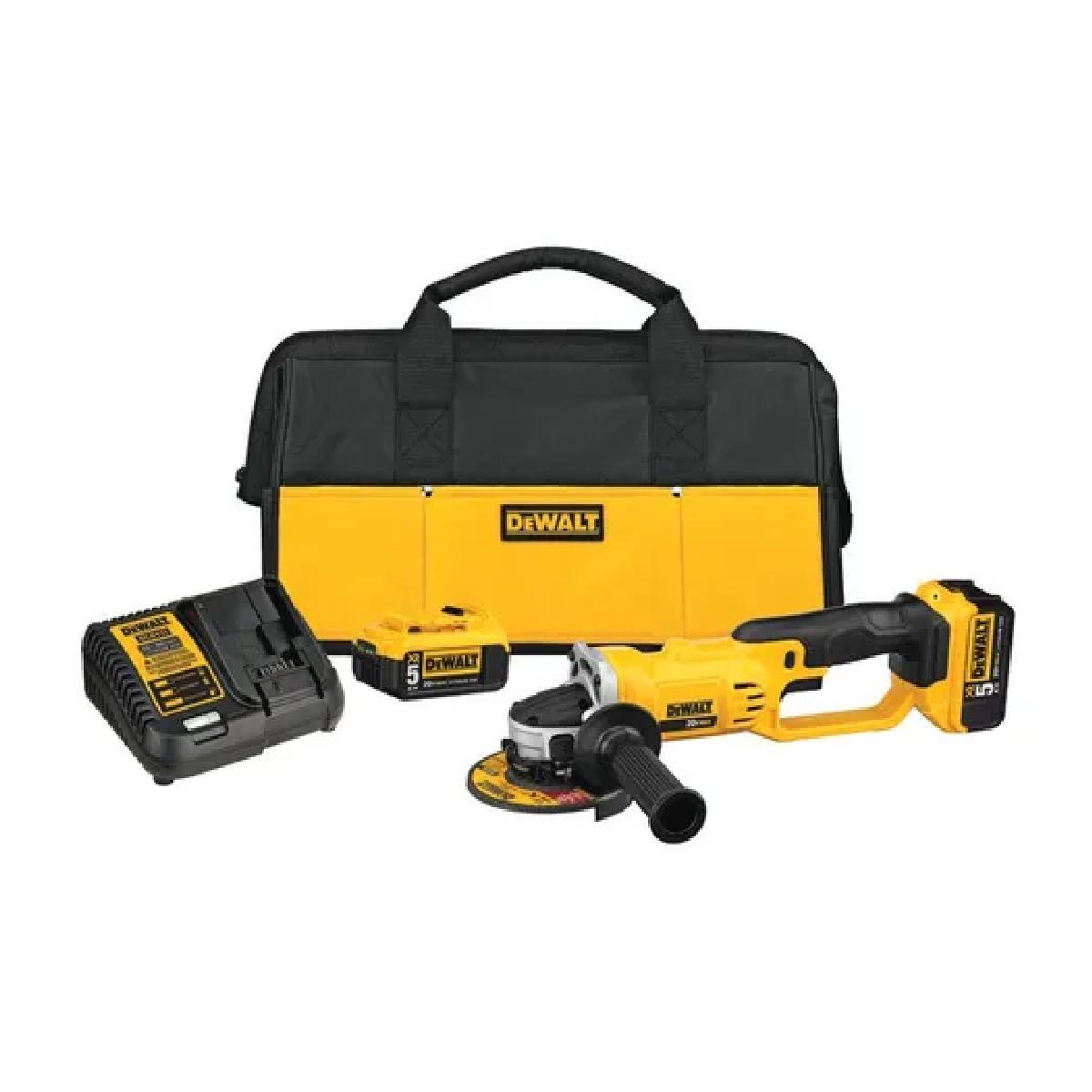 Kit Esmeriladora 20v Max Dewalt color Amarillo