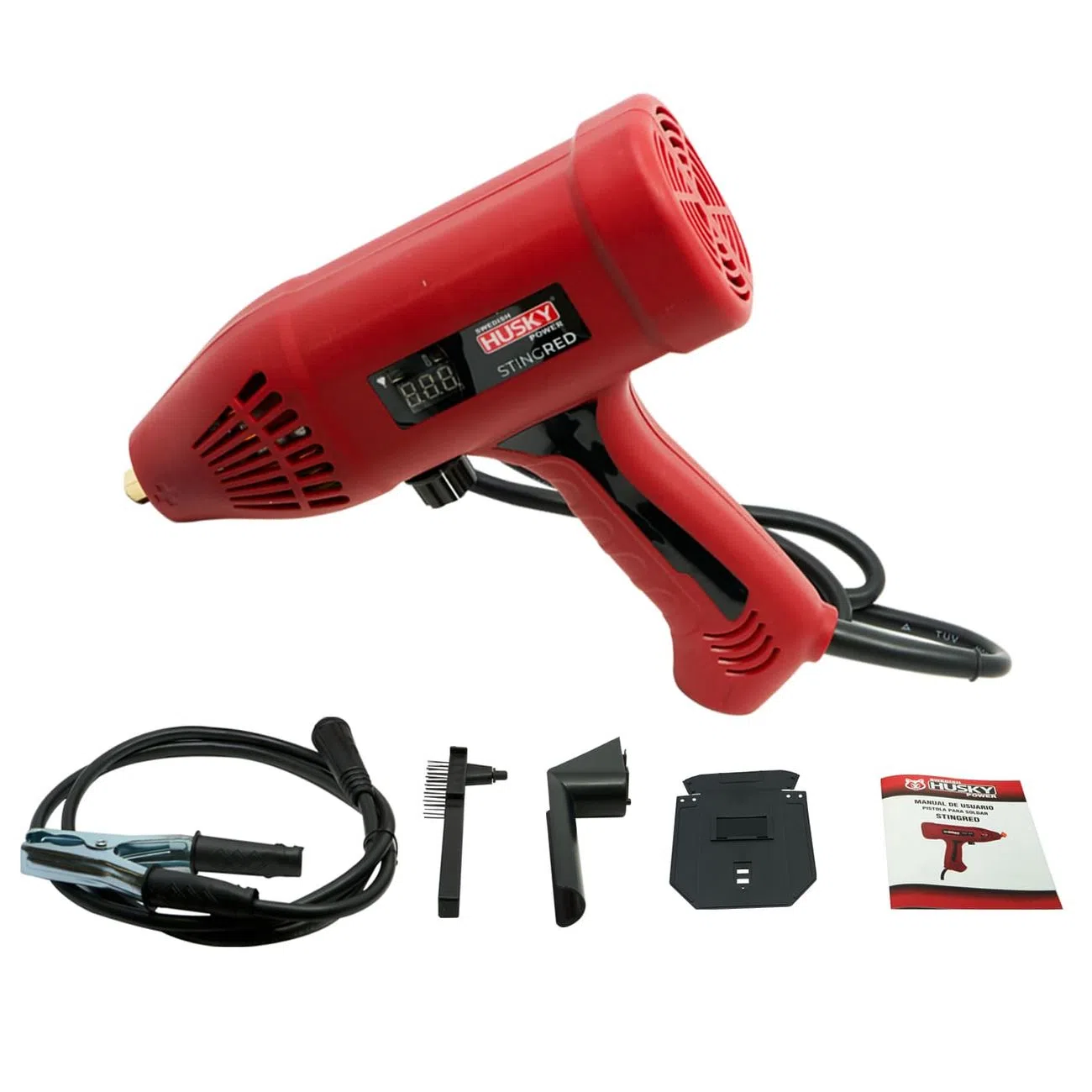 Foto 8 pulgar | Pistola Soldadora Swedish Husky Power 110v/120a 60 Hz - Stingred color Rojo