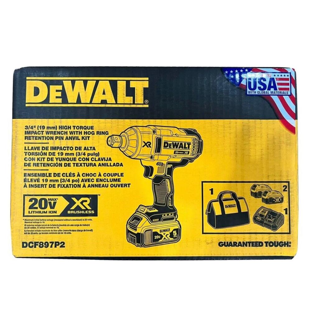 Foto 5 pulgar | Llave de Impacto DeWalt Dcf897p2 de 3/4"