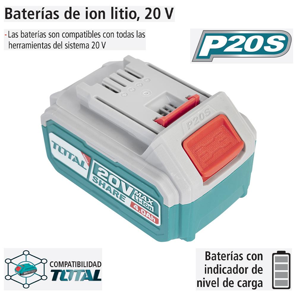 Foto 5 pulgar | Batería De Ion Litio, 20 V, Carga Rápida, Iusa