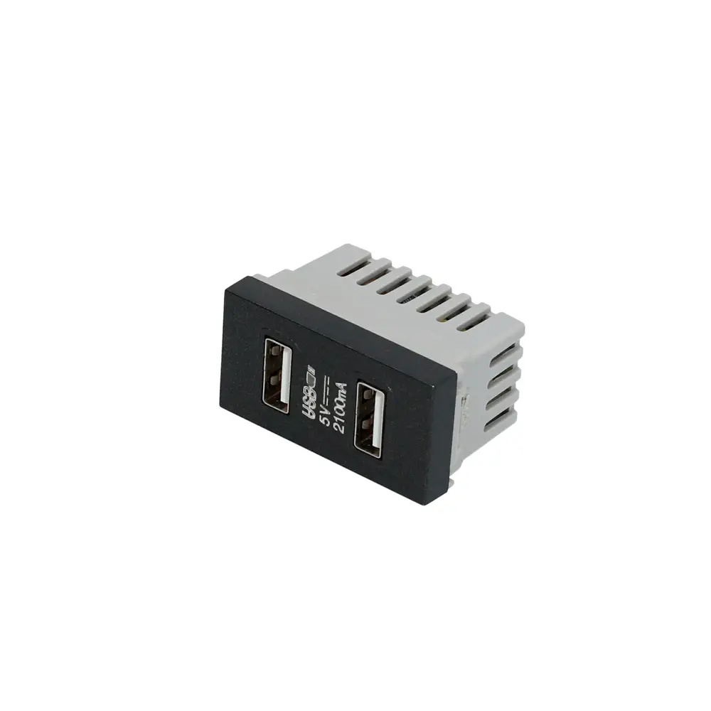 Foto 2 pulgar | Módulo Usb Doble 1/3 Línea Premium Negro Surtek