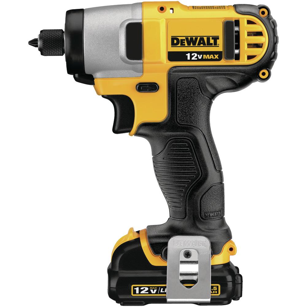 Llave de Impacto Hexagonal 1/4 de Pulgada DeWALT color Amarillo 3L 12 V