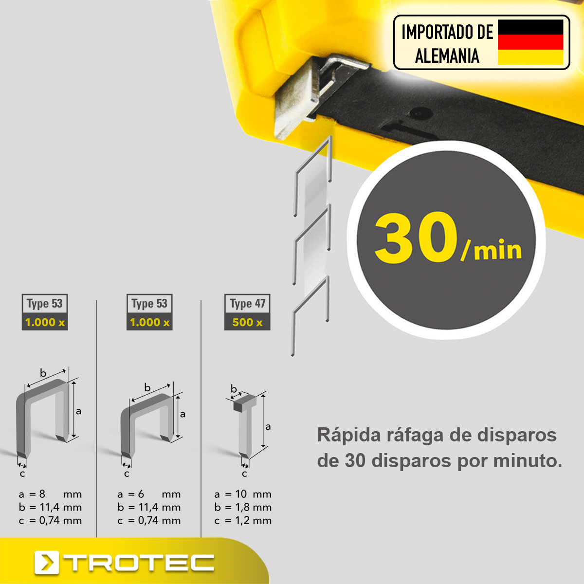 Foto 4 | Engrapadora Y Clavadora 2 En 1 Trotec Inalámbrica