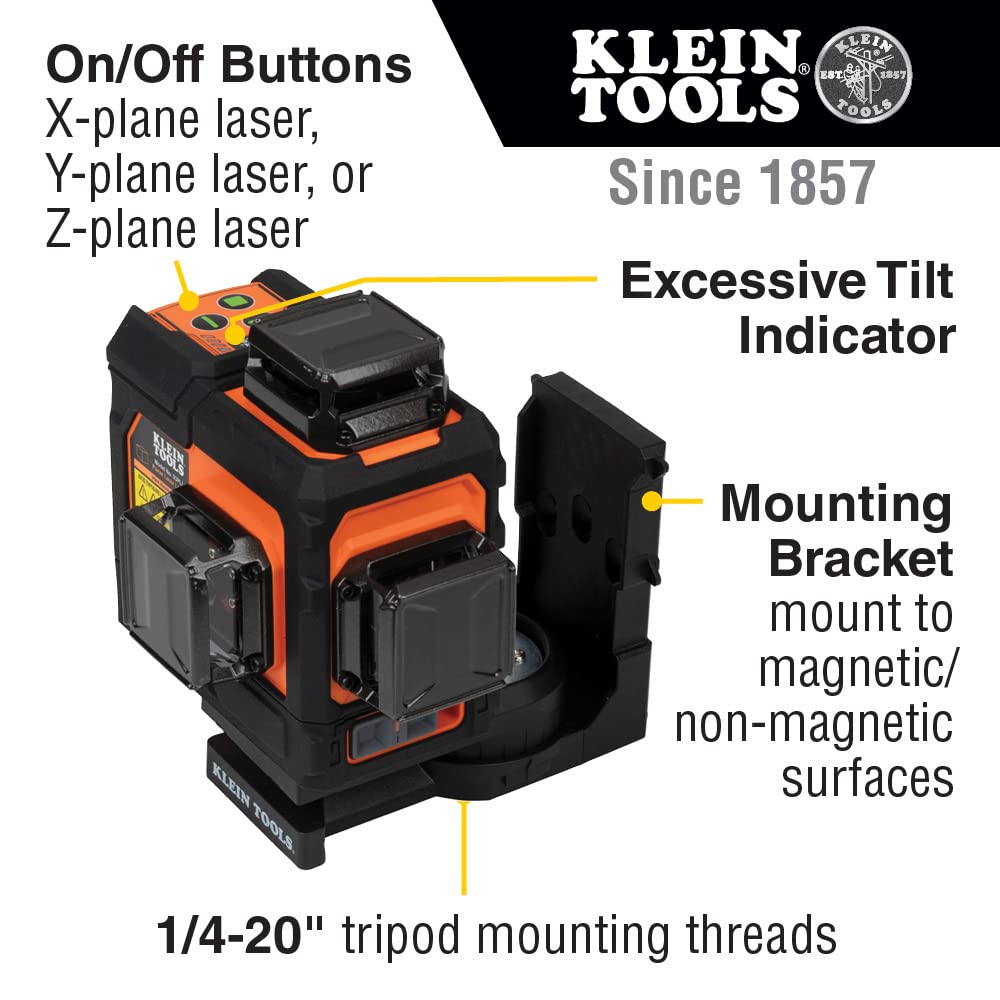 Foto 7 pulgar | Nivel Láser Klein Tools 93PLL Autonivelante con Planos de 3x360° - Venta Internacional