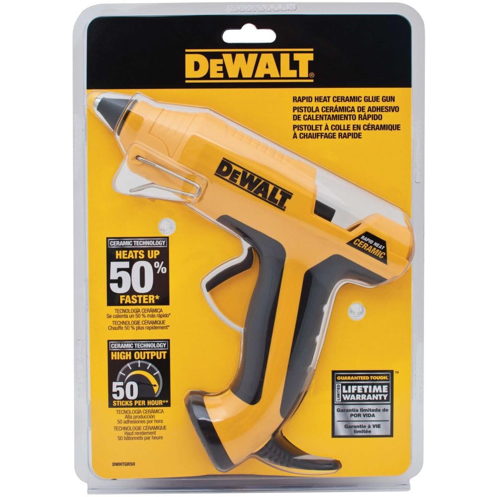 Foto 5 pulgar | Pistola De Pegamento Dewalt Rapid Heat Ceramic Con Protector De Punta De Silicona - Venta Internacional.