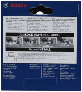 Foto 2 | Sierra Perforadora Bosch Hbt387 Bimetálica Con Ranura En T De 98 Mm - Venta Internacional.