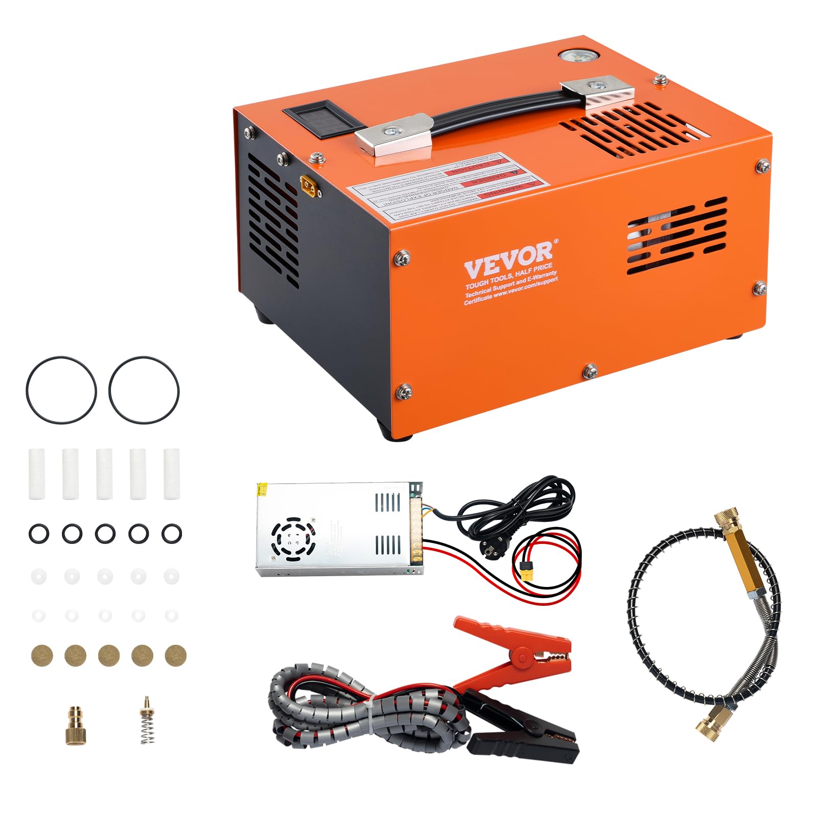 Foto 2 pulgar | Compresor De Aire Pcp Vevor 4500 Psi 12 V Dc/110 V Ac Con Adaptador - Venta Internacional.