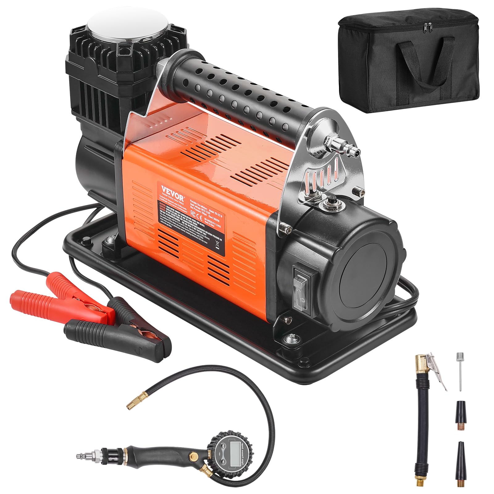 Foto 2 pulgar | Compresor De Aire Vevor 12 V Heavy Duty Con Medidor Digital 150 Psi - Venta Internacional.