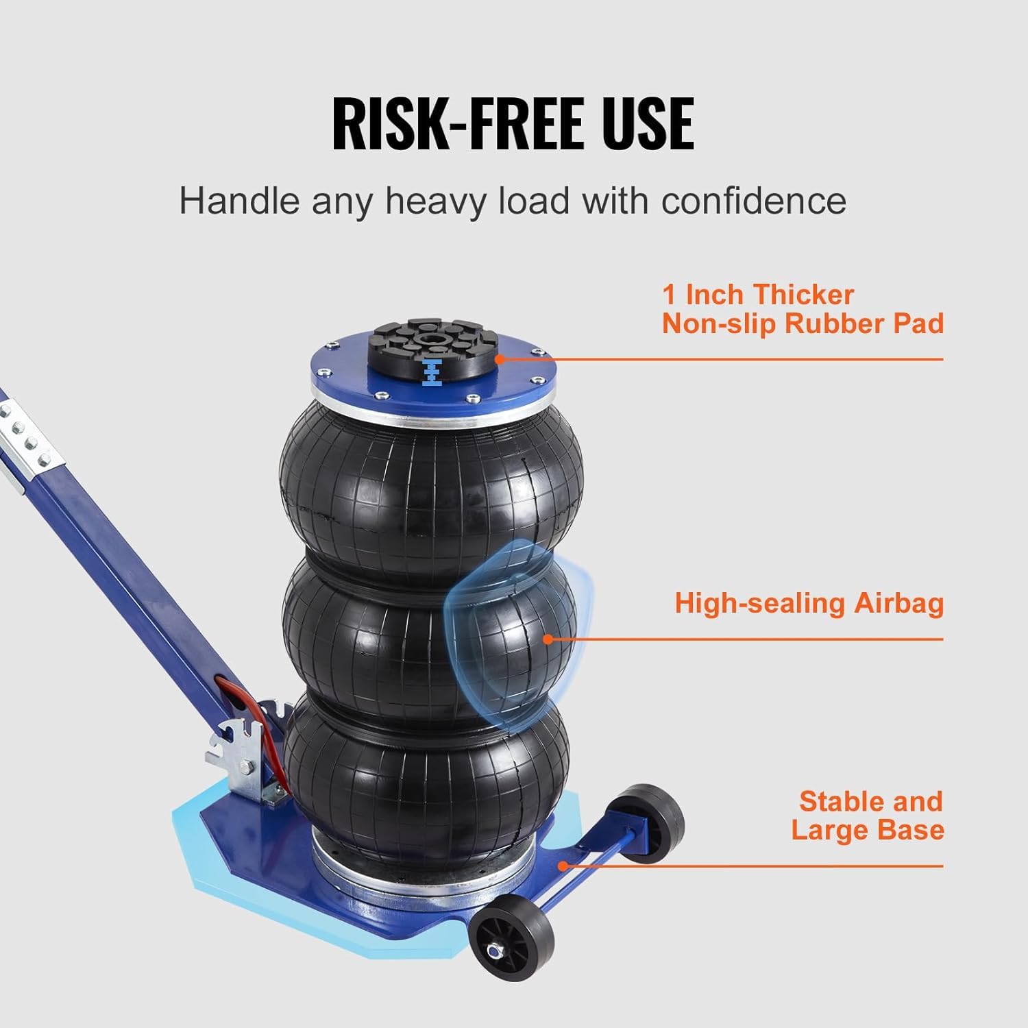 Foto 7 pulgar | Air Jack Vevor, 3 Ton/3000 Kg, Triple Bolsa De Aire Para Coches - Venta Internacional.
