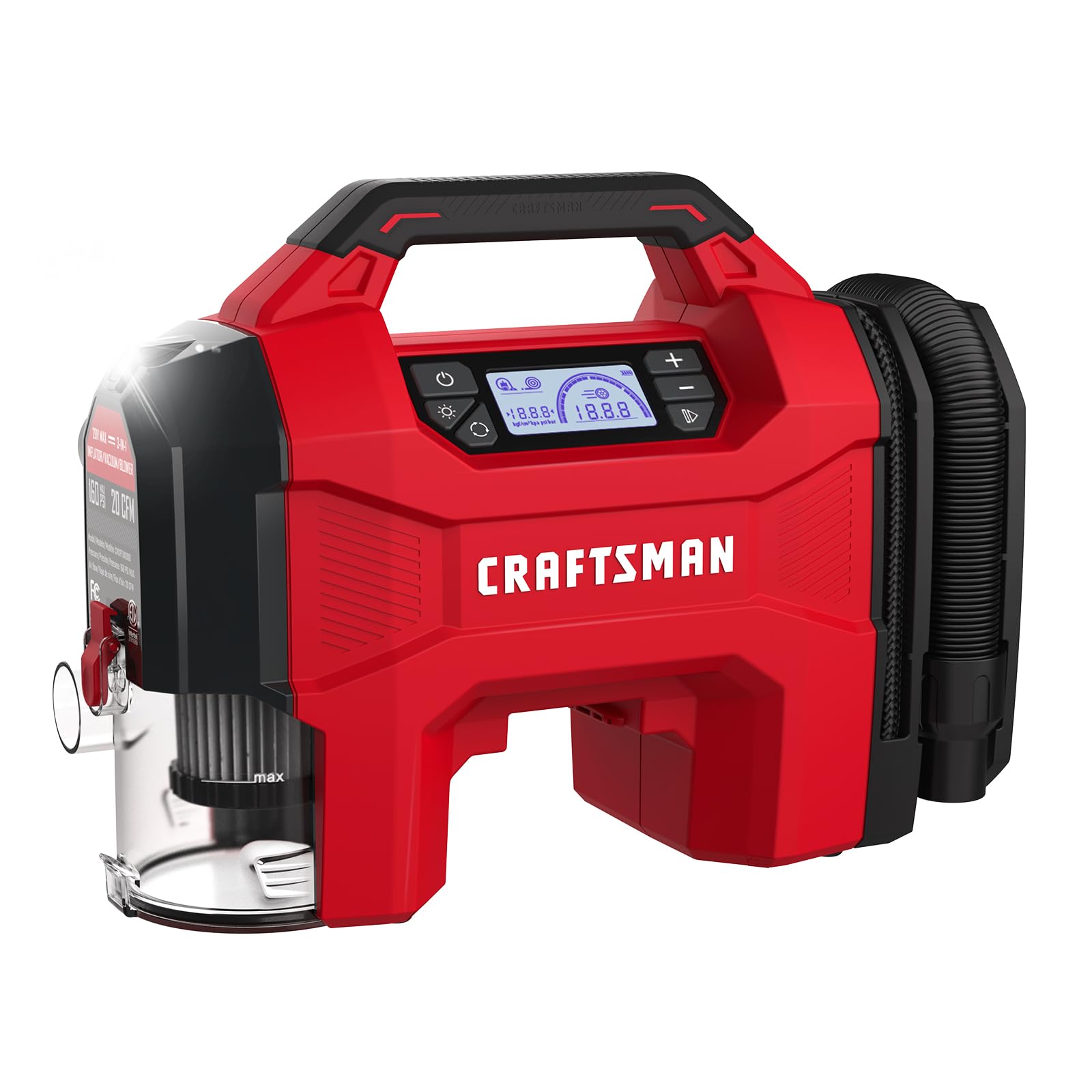 Foto 1 | Inflador De Neumáticos 3 En 1, Compresor De Aire Portátil Craftsman De 160 Psi - Venta Internacional.