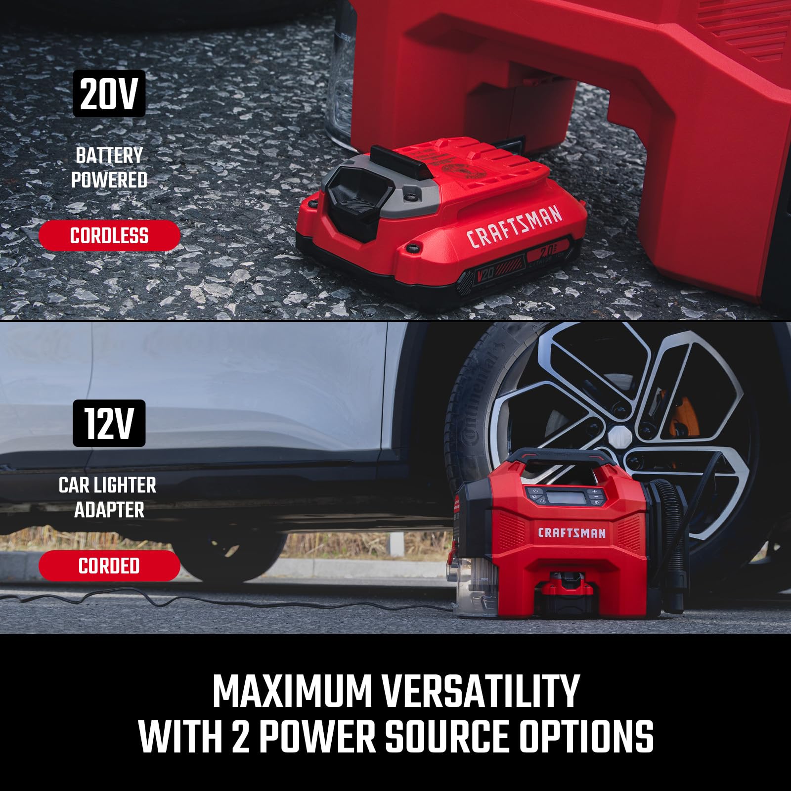 Foto 7 | Inflador De Neumáticos 3 En 1, Compresor De Aire Portátil Craftsman De 160 Psi - Venta Internacional.